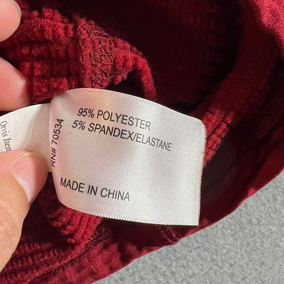 Orvis Horseshoe Hills Fleece Red Quarter Zip Performance Pullover XL - Picture 7 of 10